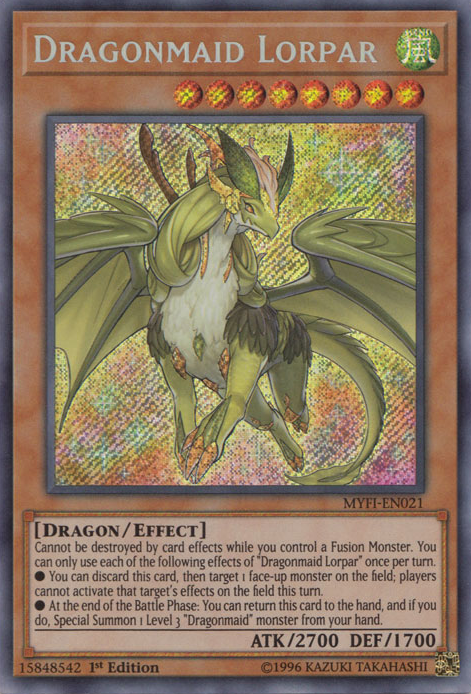Dragonmaid Lorpar [MYFI-EN021] Secret Rare | Game Master's Emporium (The New GME)