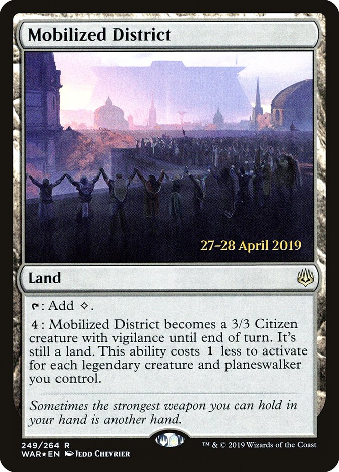 Mobilized District [War of the Spark Prerelease Promos] | Game Master's Emporium (The New GME)