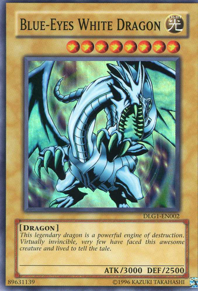Blue-Eyes White Dragon [DLG1-EN002] Super Rare | Game Master's Emporium (The New GME)