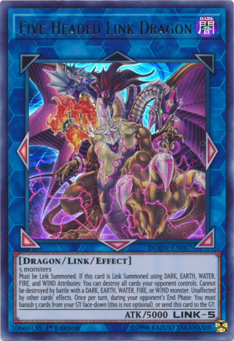 Five-Headed Link Dragon [DUOV-EN007] Ultra Rare | Game Master's Emporium (The New GME)