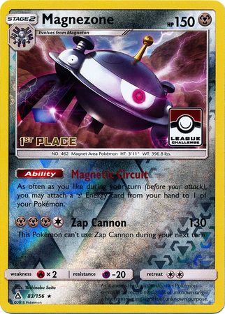 Magnezone (83/156) (League Promo 1st Place) [Sun & Moon: Ultra Prism] | Game Master's Emporium (The New GME)