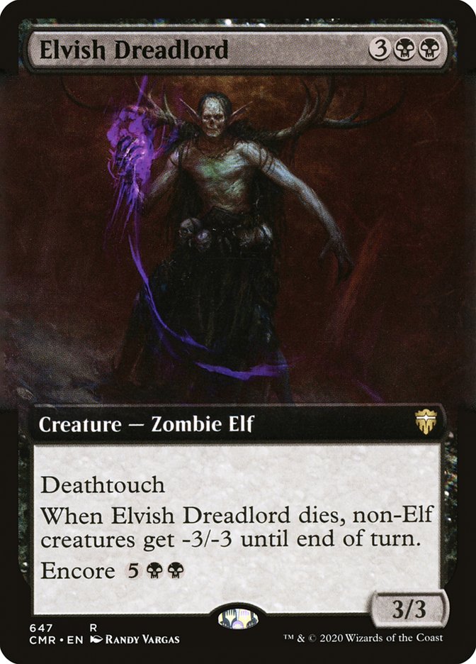 Elvish Dreadlord (Extended Art) [Commander Legends] | Game Master's Emporium (The New GME)