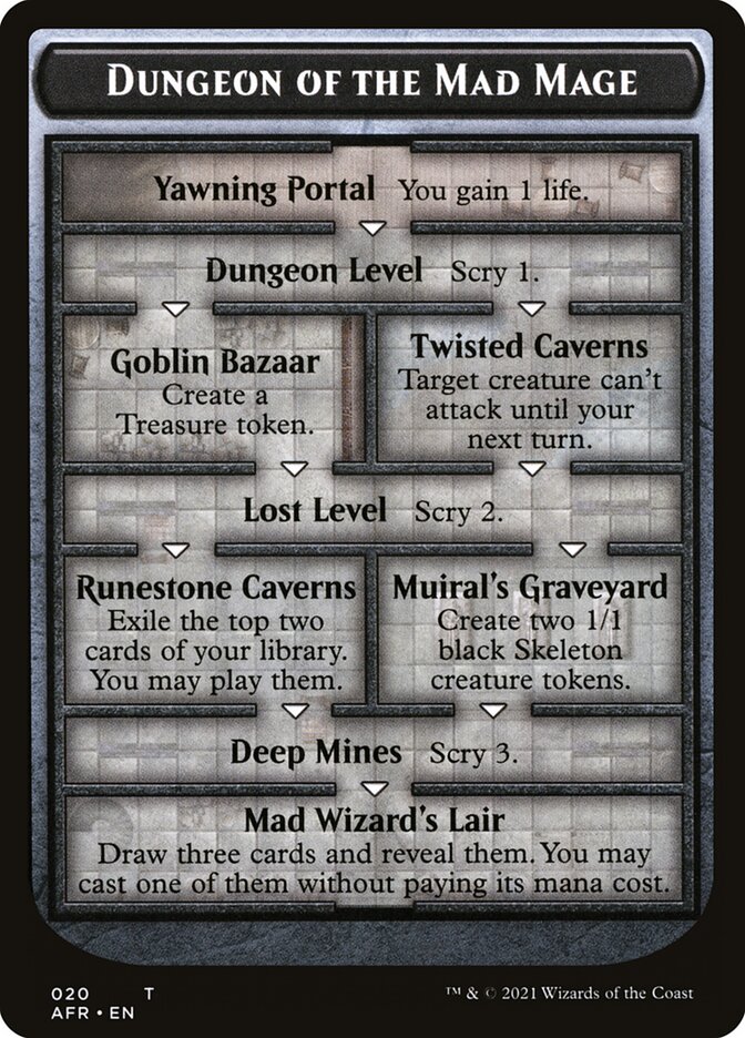 Dungeon of the Mad Mage Token (Oversized) [Oversize Cards] | Game Master's Emporium (The New GME)