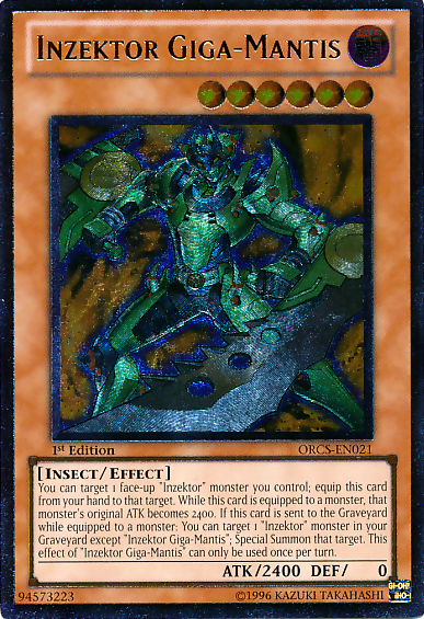 Inzektor Giga-Mantis [ORCS-EN021] Ultimate Rare | Game Master's Emporium (The New GME)