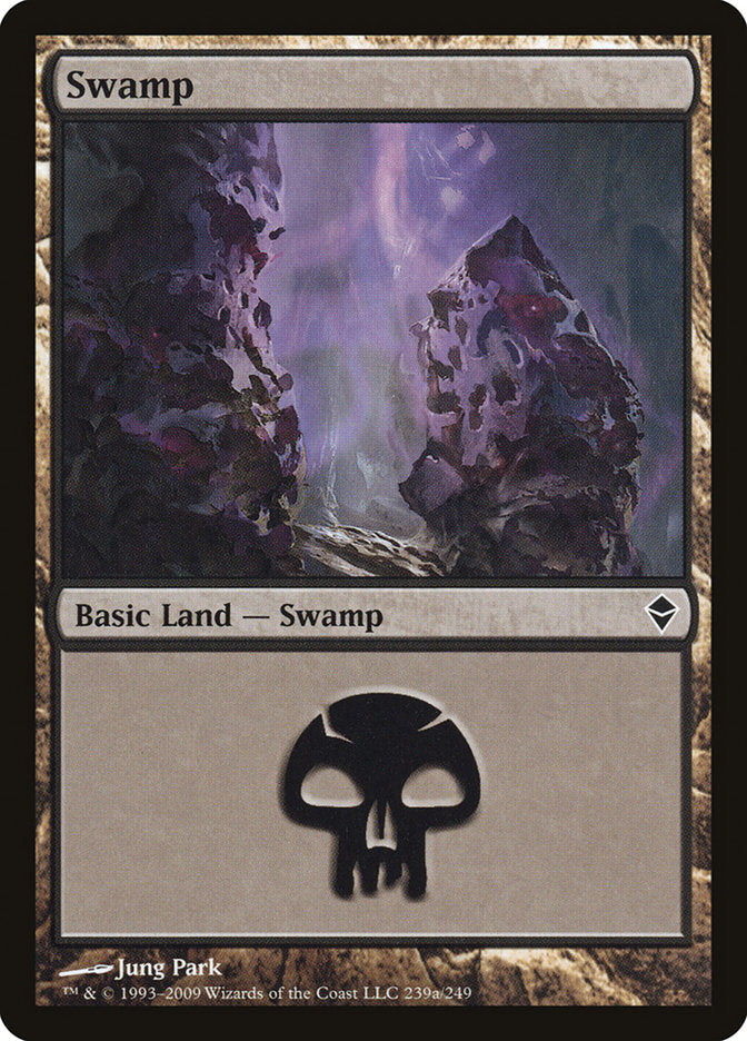 Swamp (239a) [Zendikar] | Game Master's Emporium (The New GME)