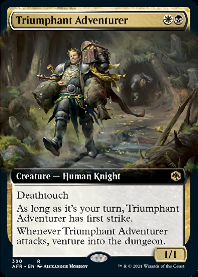 Triumphant Adventurer (Extended Art) [Dungeons & Dragons: Adventures in the Forgotten Realms] | Game Master's Emporium (The New GME)