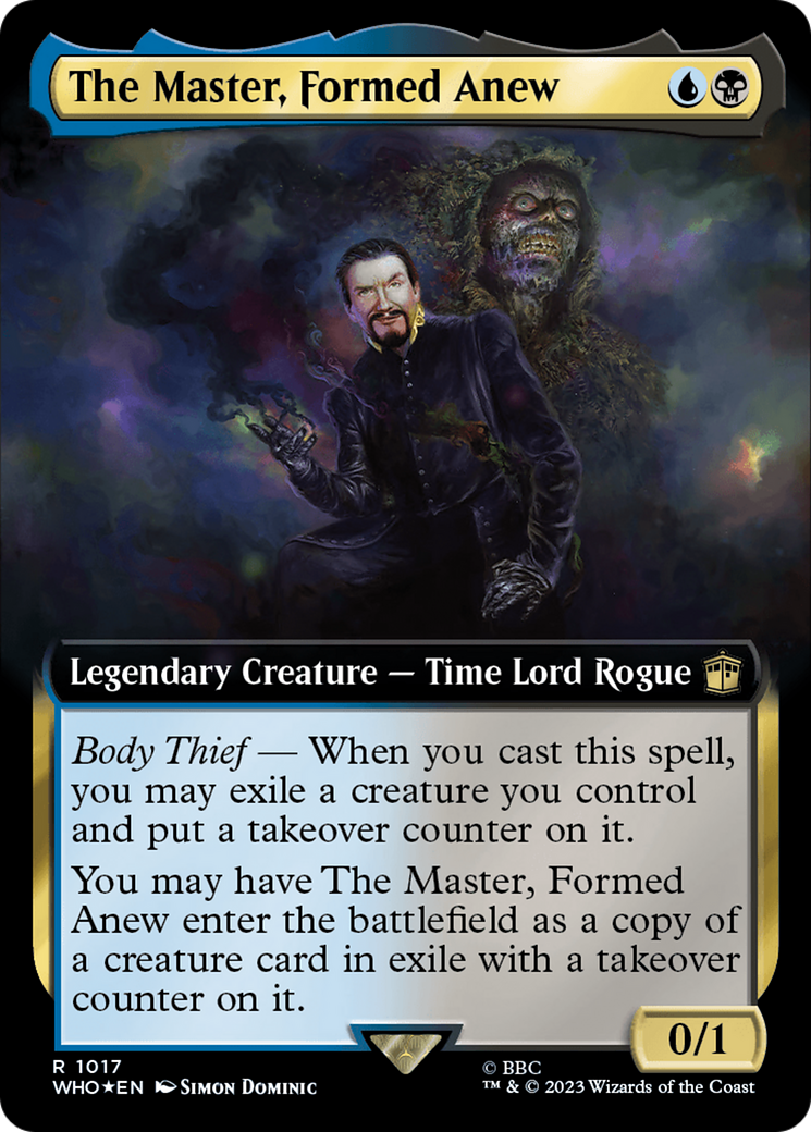 The Master, Formed Anew (Extended Art) (Surge Foil) [Doctor Who] | Game Master's Emporium (The New GME)