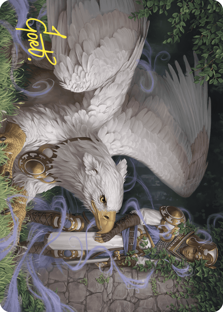 Dutiful Griffin Art Card (Gold-Stamped Signature) [Wilds of Eldraine Art Series] | Game Master's Emporium (The New GME)