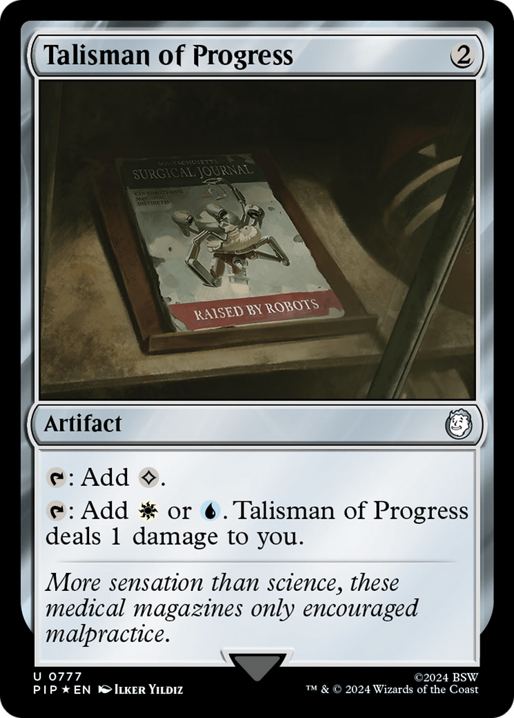 Talisman of Progress (Surge Foil) [Fallout] | Game Master's Emporium (The New GME)