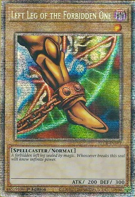 Left Leg of the Forbidden One [BLCR-EN103] Starlight Rare | Game Master's Emporium (The New GME)