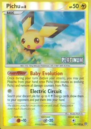 Pichu (45/100) [Burger King Promos: 2009 Collection] | Game Master's Emporium (The New GME)