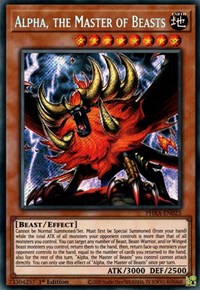Alpha, the Master of Beasts [PHRA-EN023] Secret Rare | Game Master's Emporium (The New GME)