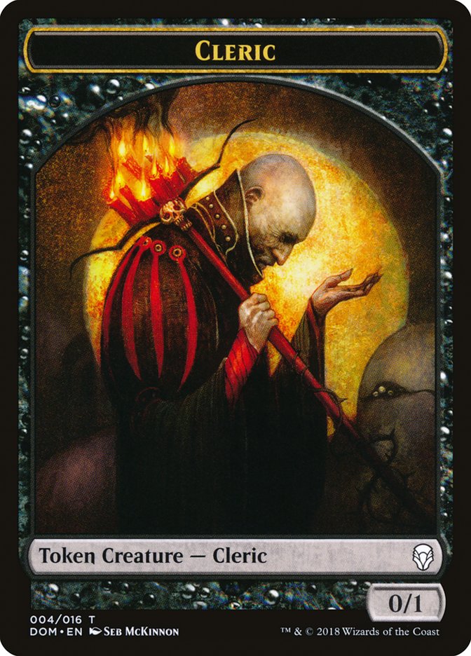 Cleric Token [Dominaria Tokens] | Game Master's Emporium (The New GME)