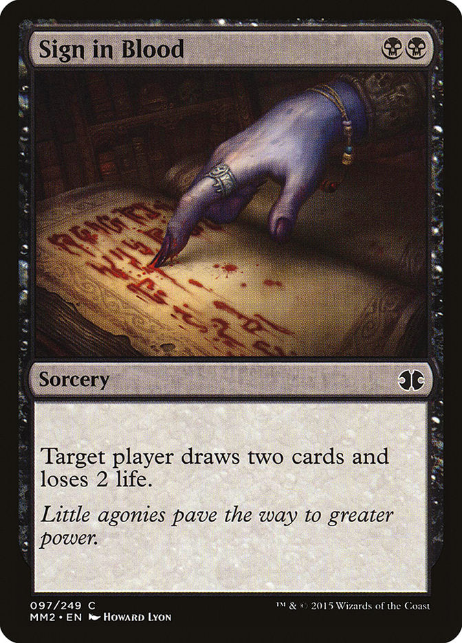 Sign in Blood [Modern Masters 2015] | Game Master's Emporium (The New GME)