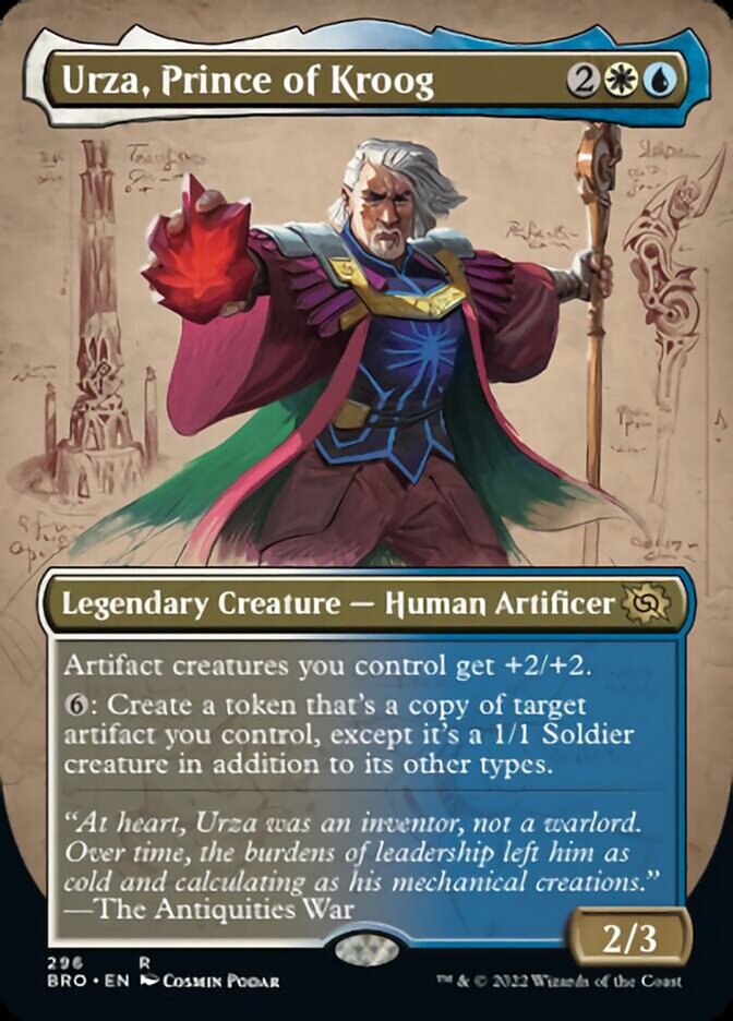 Urza, Prince of Kroog (Borderless Alternate Art) [The Brothers' War] | Game Master's Emporium (The New GME)