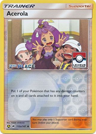 Acerola (112a/147) (League Promo 2nd Place) [Sun & Moon: Burning Shadows] | Game Master's Emporium (The New GME)