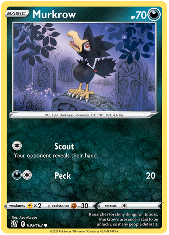 Murkrow (093/163) [Sword & Shield: Battle Styles] | Game Master's Emporium (The New GME)