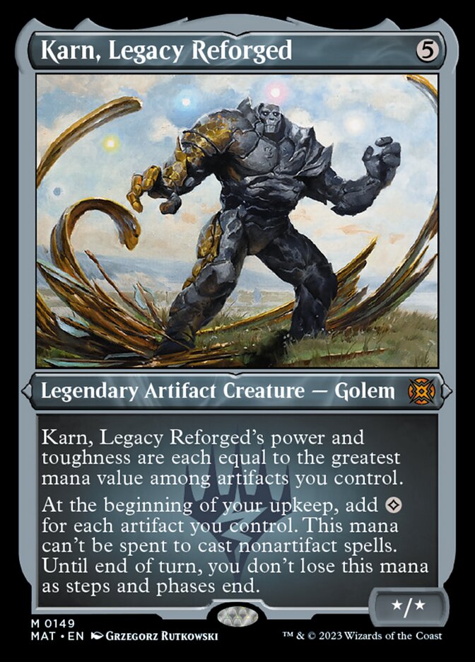 Karn, Legacy Reforged (Foil Etched) [March of the Machine: The Aftermath] | Game Master's Emporium (The New GME)