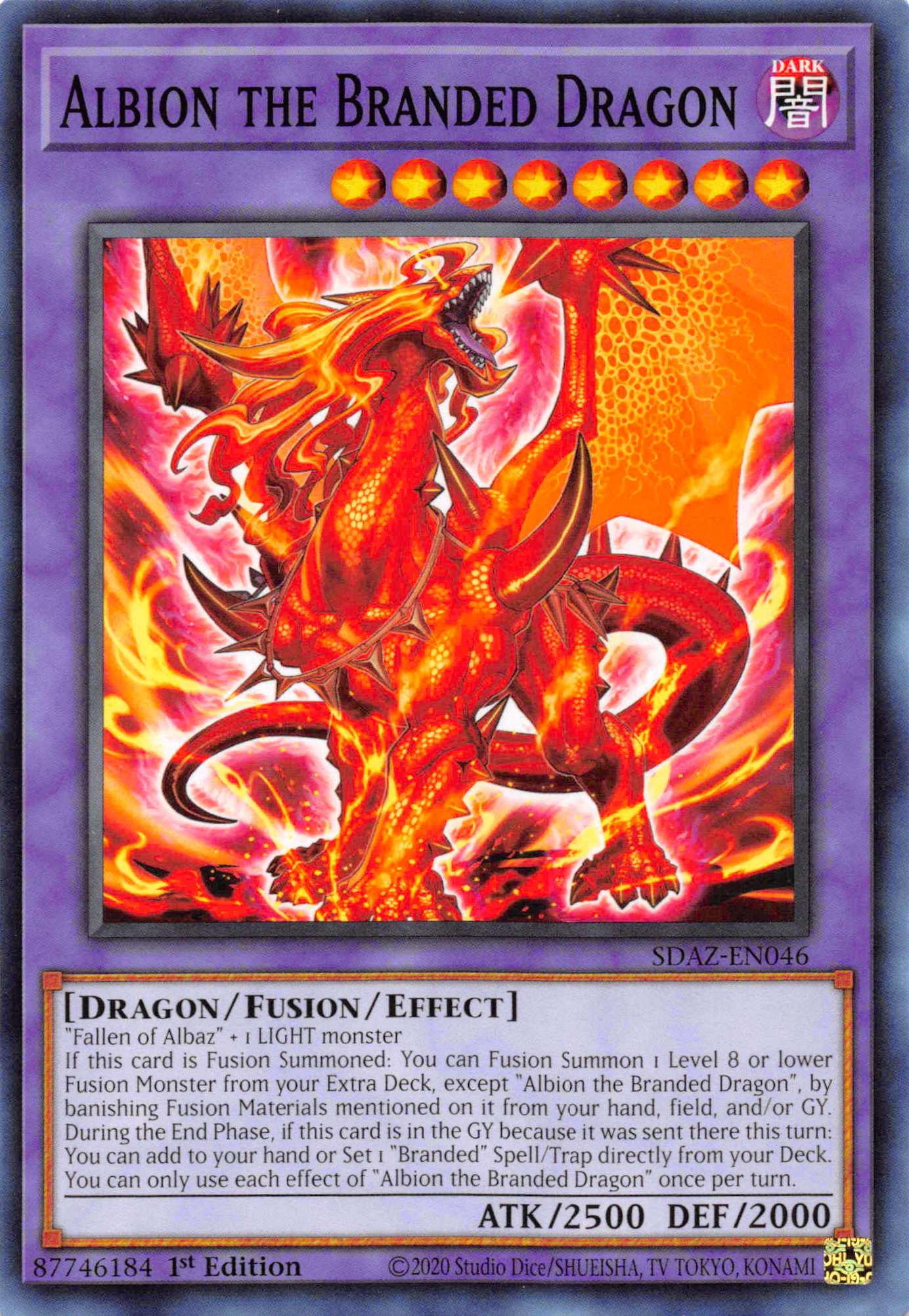 Albion the Branded Dragon [SDAZ-EN046] Common | Game Master's Emporium (The New GME)