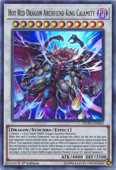 Hot Red Dragon Archfiend King Calamity [DUPO-EN059] Ultra Rare | Game Master's Emporium (The New GME)