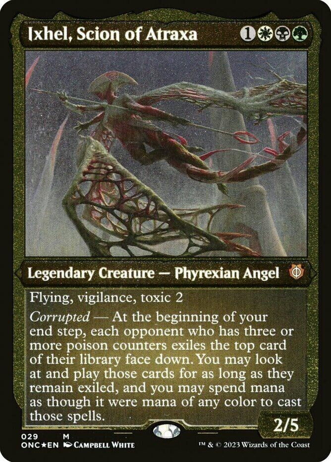 Ixhel, Scion of Atraxa (Foil Etched) (Display Commander) [Phyrexia: All Will Be One Commander] | Game Master's Emporium (The New GME)