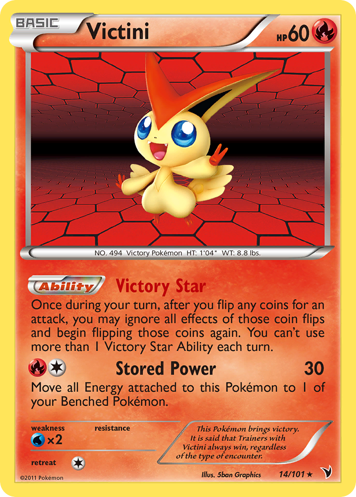 Victini (14/101) [Black & White: Noble Victories] | Game Master's Emporium (The New GME)