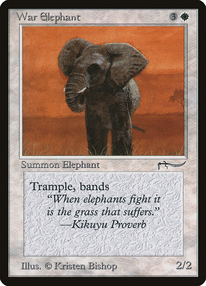 War Elephant (Dark Mana Cost) [Arabian Nights] | Game Master's Emporium (The New GME)