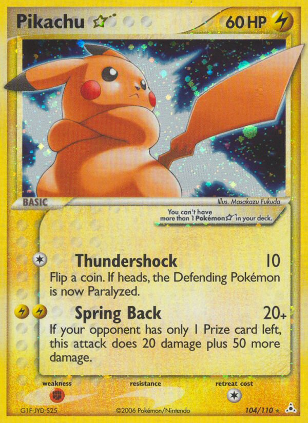 Pikachu Star (104/110) [EX: Holon Phantoms] | Game Master's Emporium (The New GME)