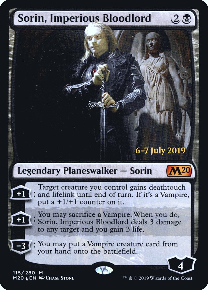 Sorin, Imperious Bloodlord [Core Set 2020 Prerelease Promos] | Game Master's Emporium (The New GME)