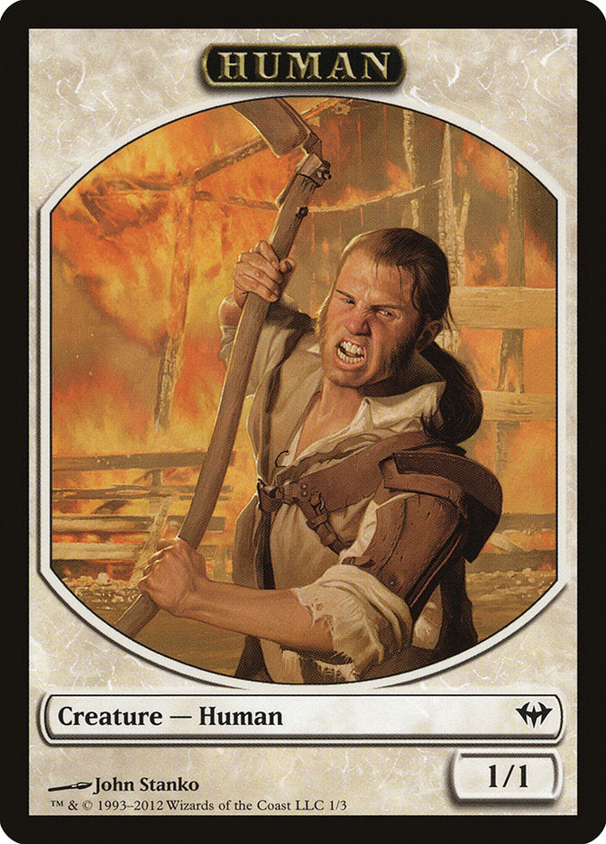 Human Token [Dark Ascension Tokens] | Game Master's Emporium (The New GME)
