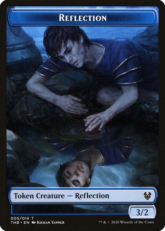 Human Soldier // Reflection Double-Sided Token [Theros Beyond Death Tokens] | Game Master's Emporium (The New GME)