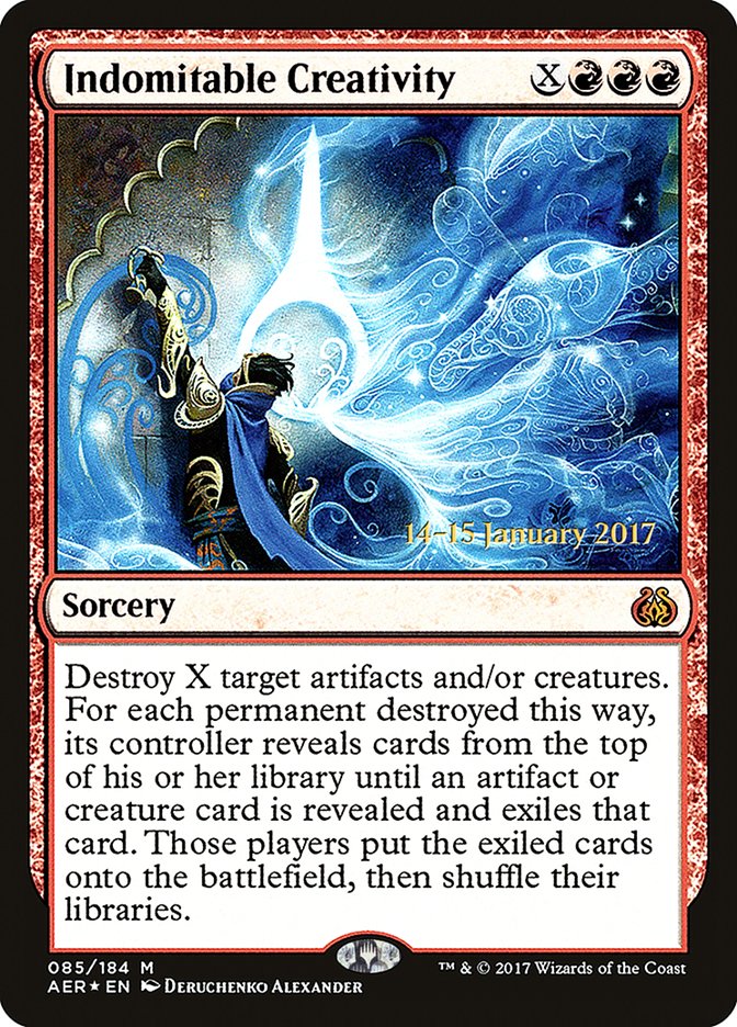 Indomitable Creativity [Aether Revolt Prerelease Promos] | Game Master's Emporium (The New GME)