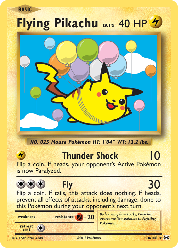 Flying Pikachu (110/108) [XY: Evolutions] | Game Master's Emporium (The New GME)