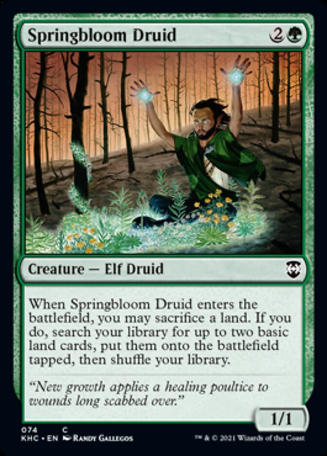 Springbloom Druid [Kaldheim Commander] | Game Master's Emporium (The New GME)