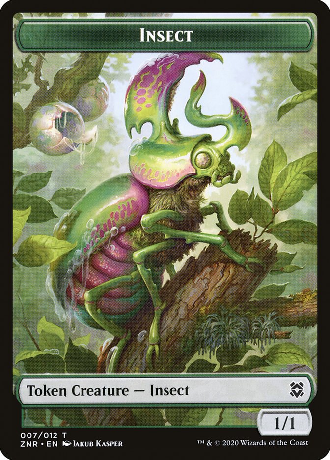 Angel Warrior // Insect Double-Sided Token [Zendikar Rising Tokens] | Game Master's Emporium (The New GME)
