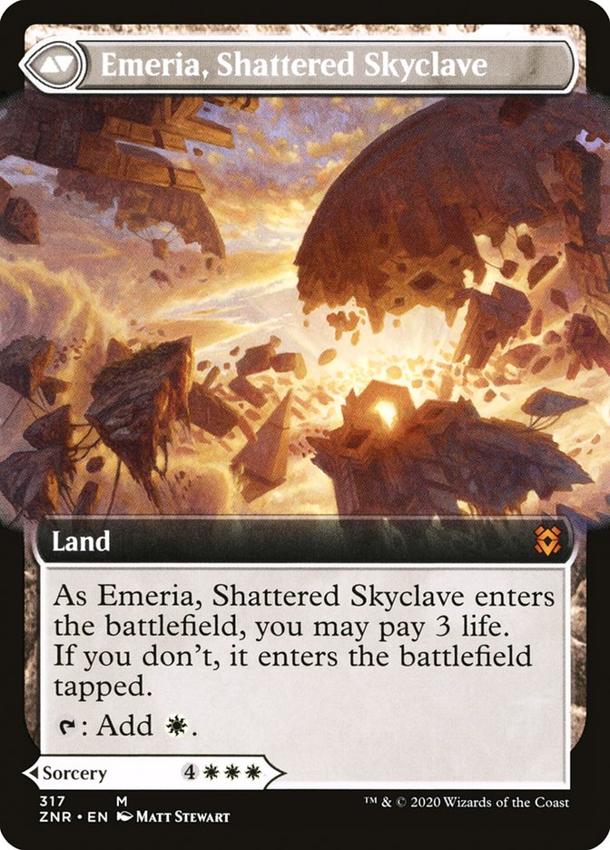 Emeria's Call // Emeria, Shattered Skyclave (Extended Art) [Zendikar Rising] | Game Master's Emporium (The New GME)