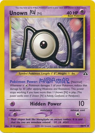 Unown [N] (50/75) [Neo Discovery Unlimited] | Game Master's Emporium (The New GME)