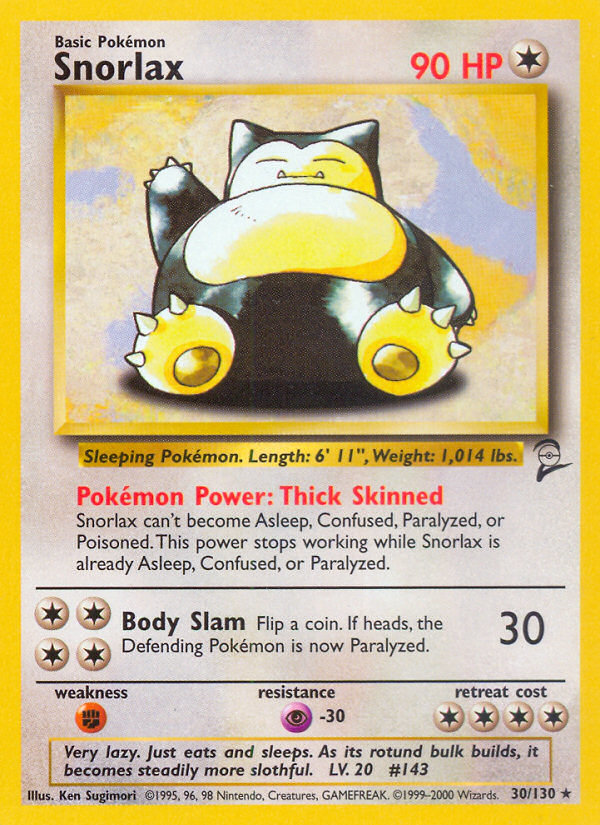 Snorlax (30/130) [Base Set 2] | Game Master's Emporium (The New GME)