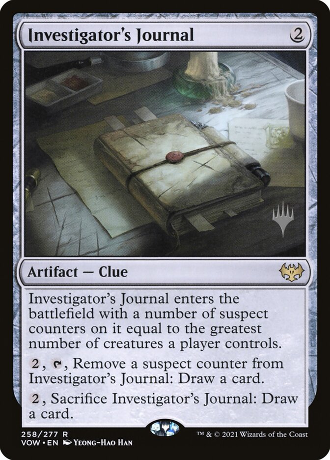 Investigator's Journal (Promo Pack) [Innistrad: Crimson Vow Promos] | Game Master's Emporium (The New GME)