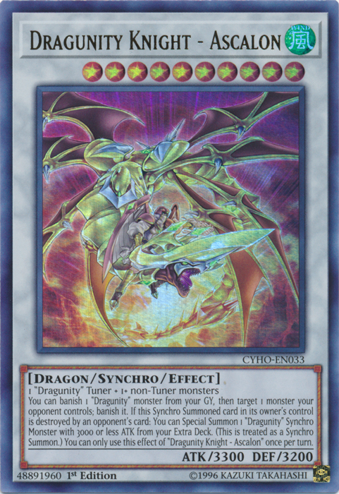 Dragunity Knight - Ascalon [CYHO-EN033] Ultra Rare | Game Master's Emporium (The New GME)