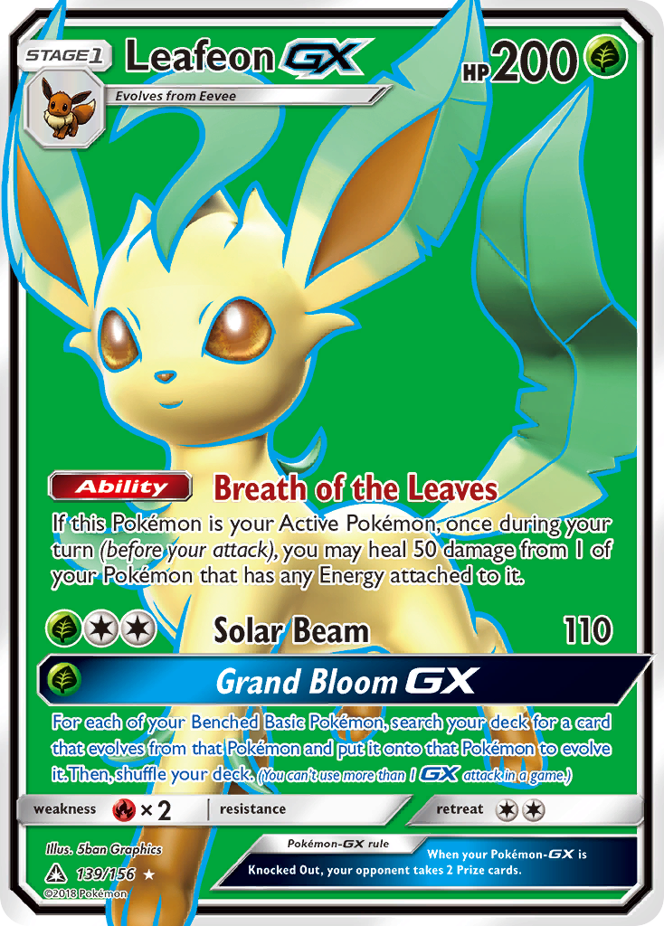 Leafeon GX (139/156) [Sun & Moon: Ultra Prism] | Game Master's Emporium (The New GME)