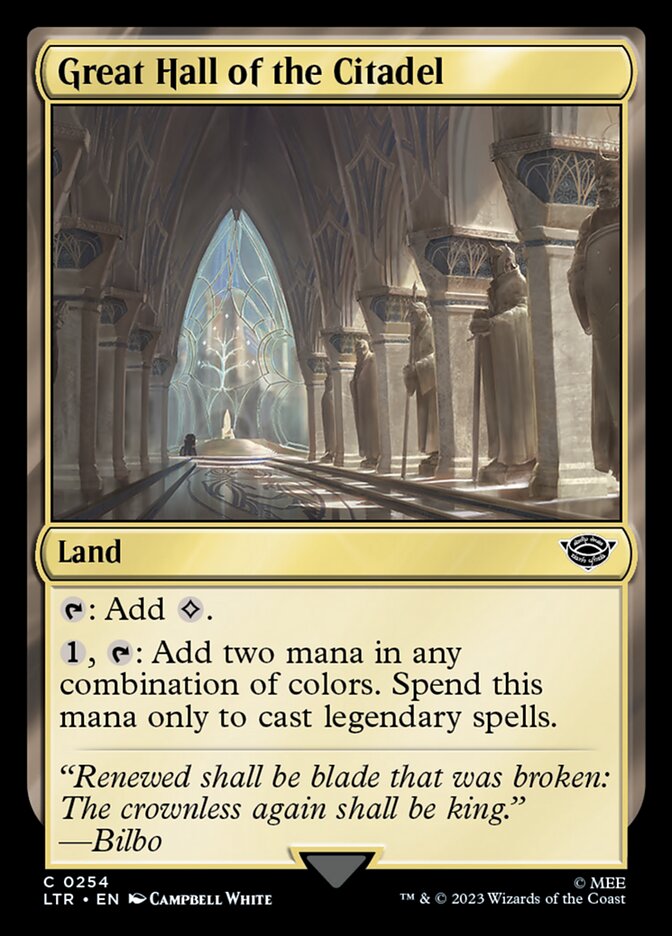 Great Hall of the Citadel [The Lord of the Rings: Tales of Middle-Earth] | Game Master's Emporium (The New GME)