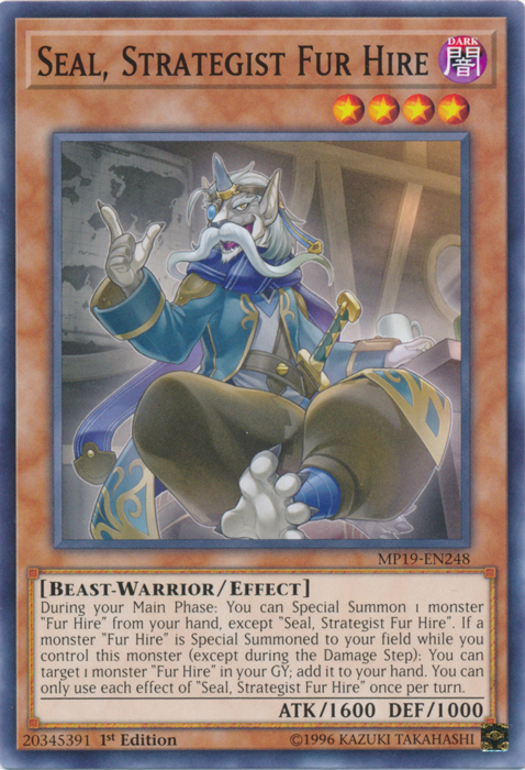 Seal, Strategist Fur Hire [MP19-EN248] Common | Game Master's Emporium (The New GME)