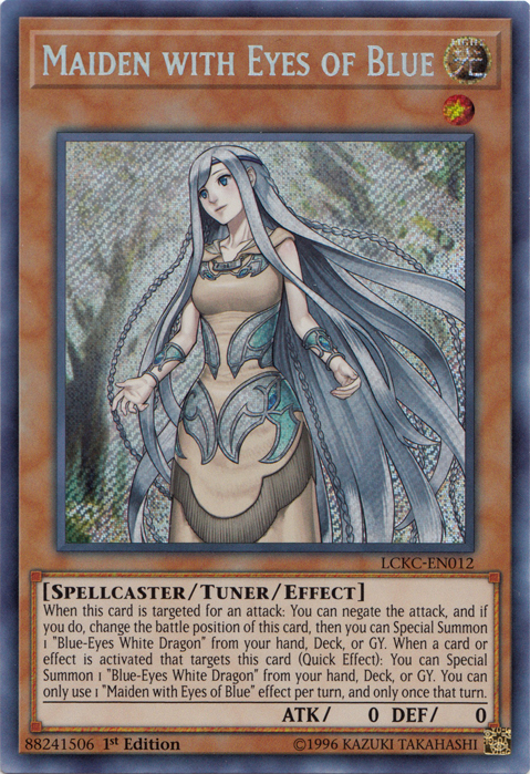 Maiden with Eyes of Blue [LCKC-EN012] Secret Rare | Game Master's Emporium (The New GME)