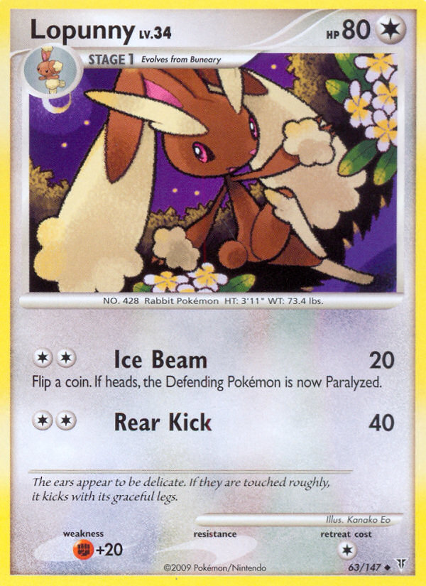 Lopunny (63/147) [Platinum: Supreme Victors] | Game Master's Emporium (The New GME)