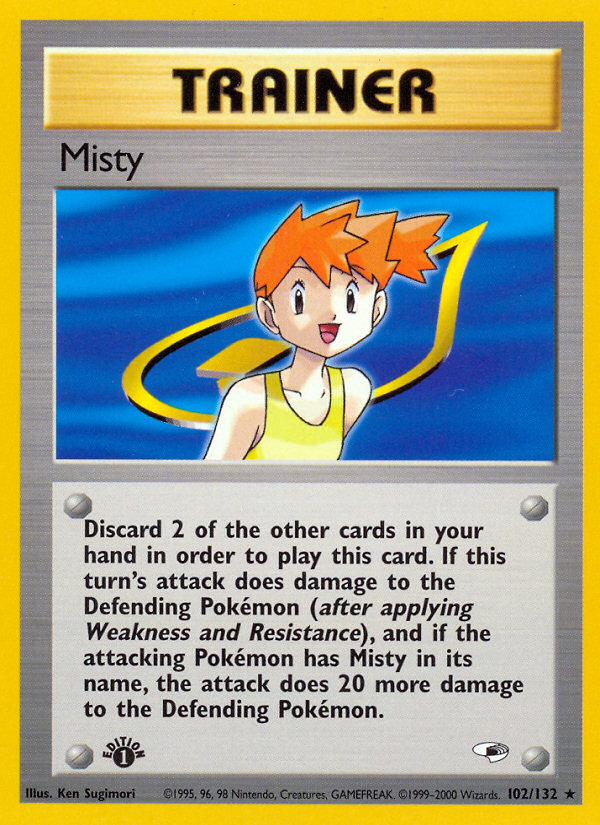 Misty (102/132) [Gym Heroes 1st Edition] | Game Master's Emporium (The New GME)