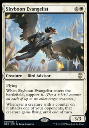 Skyboon Evangelist (Promo Pack) [Streets of New Capenna Commander Promos] | Game Master's Emporium (The New GME)