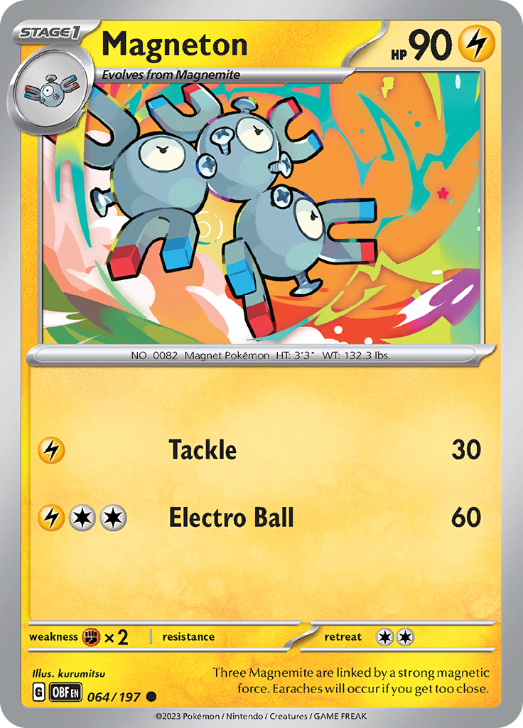 Magneton (064/197) [Scarlet & Violet: Obsidian Flames] | Game Master's Emporium (The New GME)