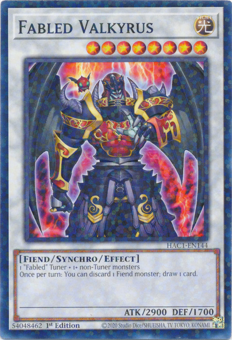 Fabled Valkyrus (Duel Terminal) [HAC1-EN144] Common | Game Master's Emporium (The New GME)