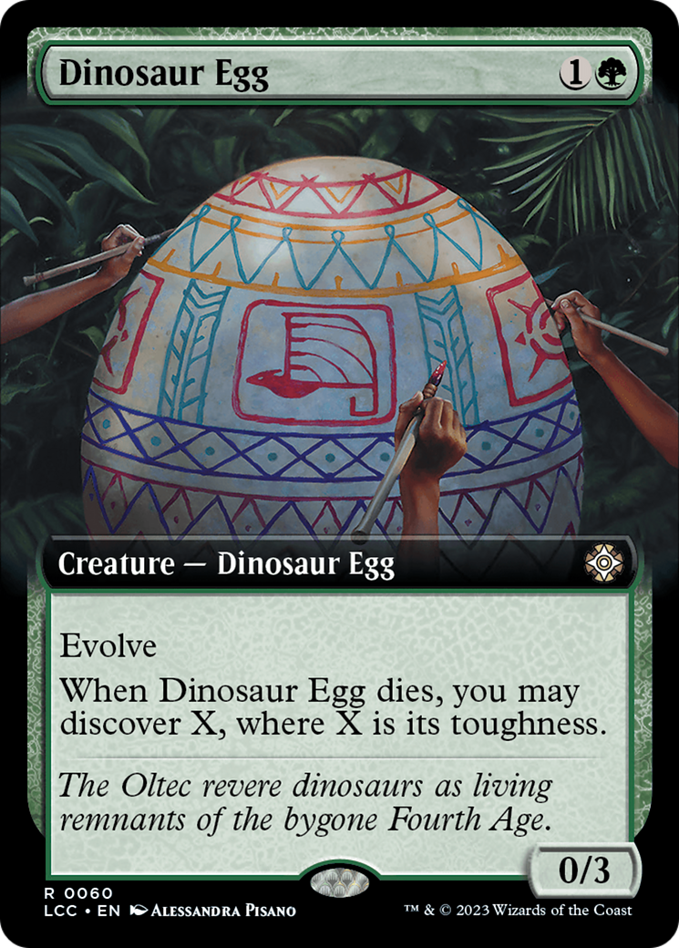 Dinosaur Egg (Extended Art) [The Lost Caverns of Ixalan Commander] | Game Master's Emporium (The New GME)